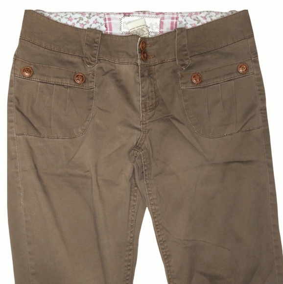 NORI | Vintage Brown Flare Leg Pants Slacks | Size 7 - Picture 3 of 13